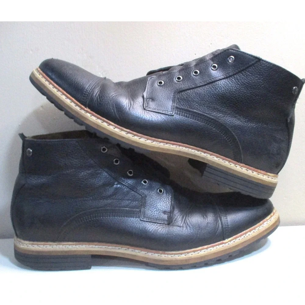Timberland Mens Earthkeepers Stormbuck Chukka Boots Blk Lthr 10.5 5635R NO Laces